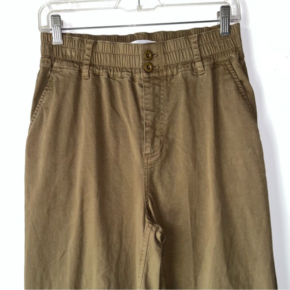 Michael Stars Kenya Cotton Twill High Rise Wide Leg Pant - Picture 4 of 14